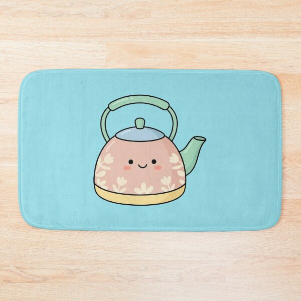 Item preview, Kawaii Happy Floral Tea Kettle designed and sold by Indraokta22.
