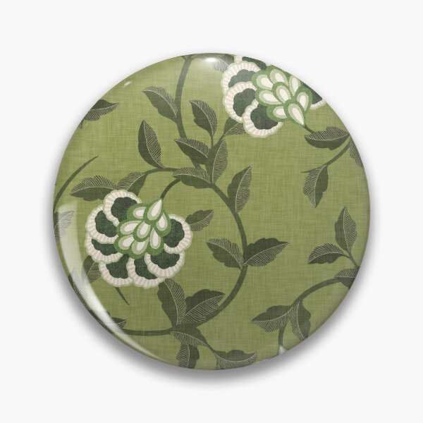 Item preview, Antique Floral - Olive Green designed and sold by Sarah Thorpe Designs .