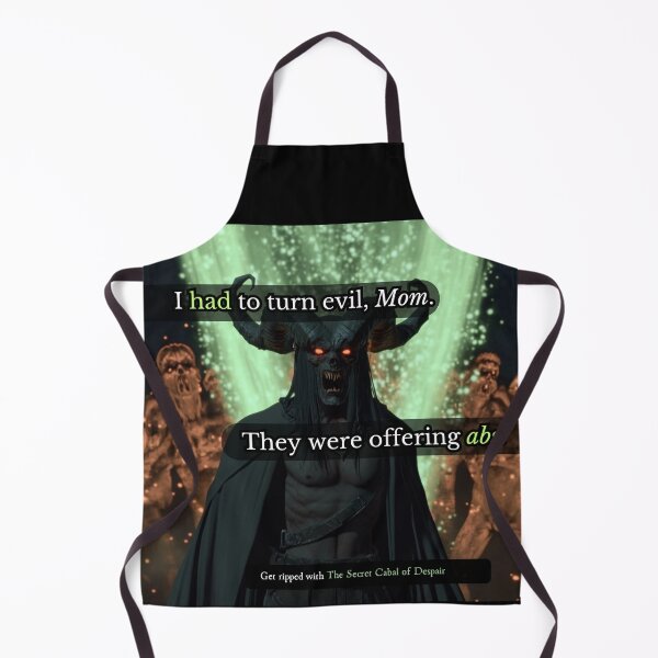Item preview, Demon Gym Meme – Dark Fantasy Fitness Humor designed and sold by The Secret Cabal of Despair.