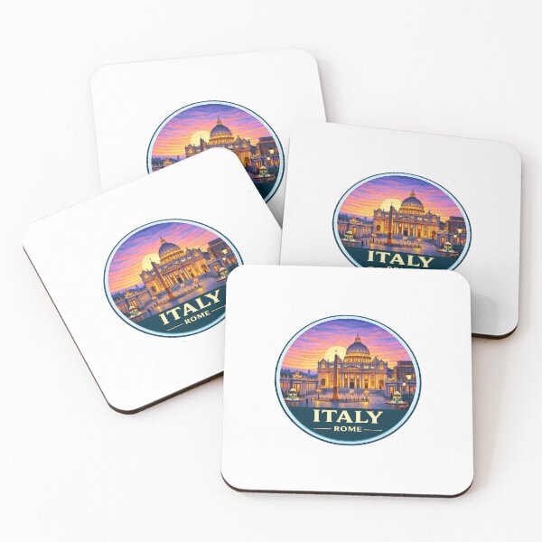 Item preview, St Peter’s Basilica Vatican Rome Illustration | Vintage Travel Art designed and sold by Timegraf.