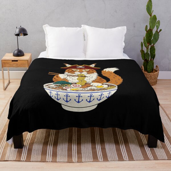 Item preview, Pirate Cat Ramen Illustration Cute Japanese Food designed and sold by JEFDodsonArt.
