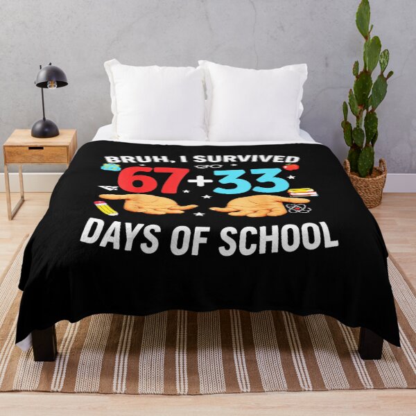Item preview, BRUH, I SURVIVED 67+33 Days of School 100 Days Meme Celebration designed and sold by gladysenglish.