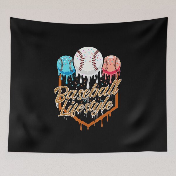 Item preview, Baseball Lifestyle Drip Baseball Graphic designed and sold by miaa-artistshop.