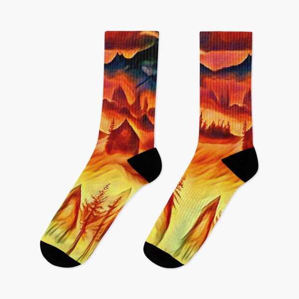 Item preview, Hot Landscape fire style in the Hills! designed and sold by Giulivo Store Graphic.
