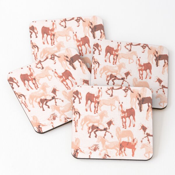 Item preview, Sierras Journey Rescue Horse Pattern Warm Chestnut Earth Tones designed and sold by LoveAlways-AEP.