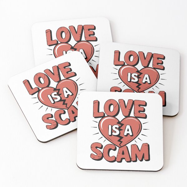 Item preview, Love is a scam designed and sold by Legacy Pulp Studio.