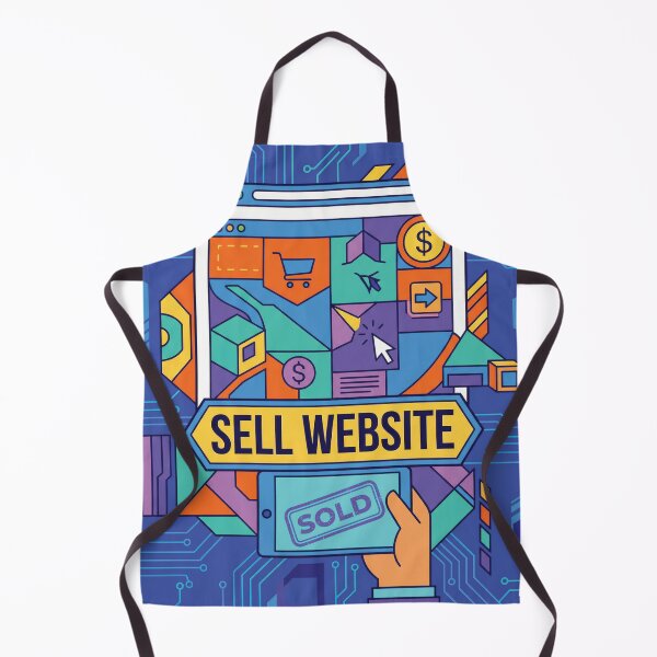 Item preview, Vibrant Blue Sell Website Business Illustration designed and sold by DGtaLrtcom.