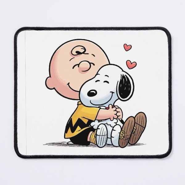 Artikelvorschau, Eine herzliche Umarmung zwischen Snoopy und Charlie Brown entworfen und verkauft von samjkt.