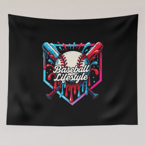 Item preview, Baseball Lifestyle Drip Shield Graphic designed and sold by miaa-artistshop.