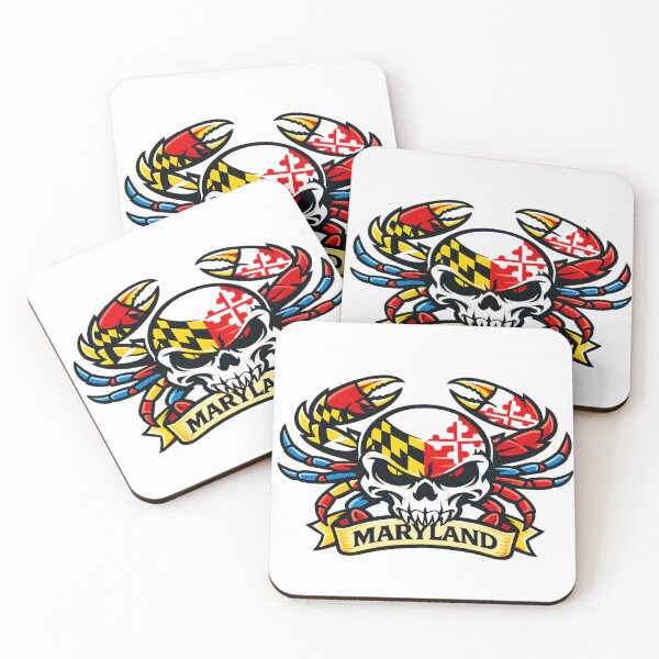 Item preview, Maryland Crab Skull Emblem designed and sold by LizzyLooDoo Designs.