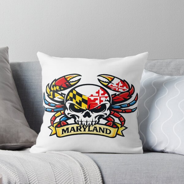 Item preview, Maryland Crab Skull Emblem designed and sold by LizzyLooDoo Designs.