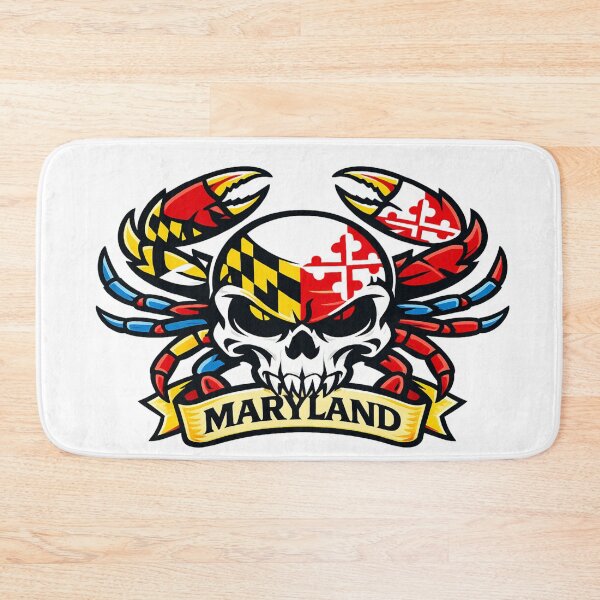 Item preview, Maryland Crab Skull Emblem designed and sold by LizzyLooDoo Designs.