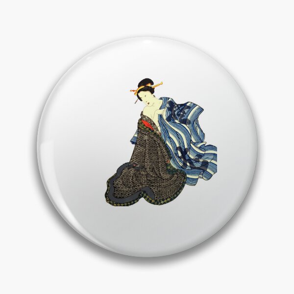 Item preview, Japan Ukiyoe black kimono woman Changing kimono designed and sold by Ukiyoe_japan.