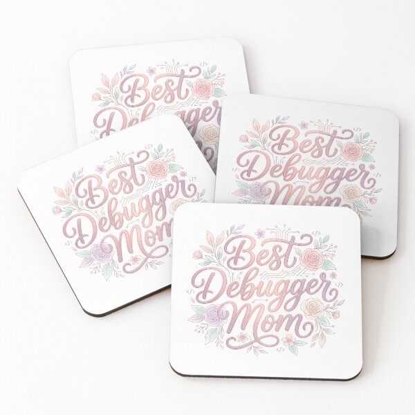 Item preview, Best Debugger Mom Elegant Floral Wreath Script Typography designed and sold by chattsuede.