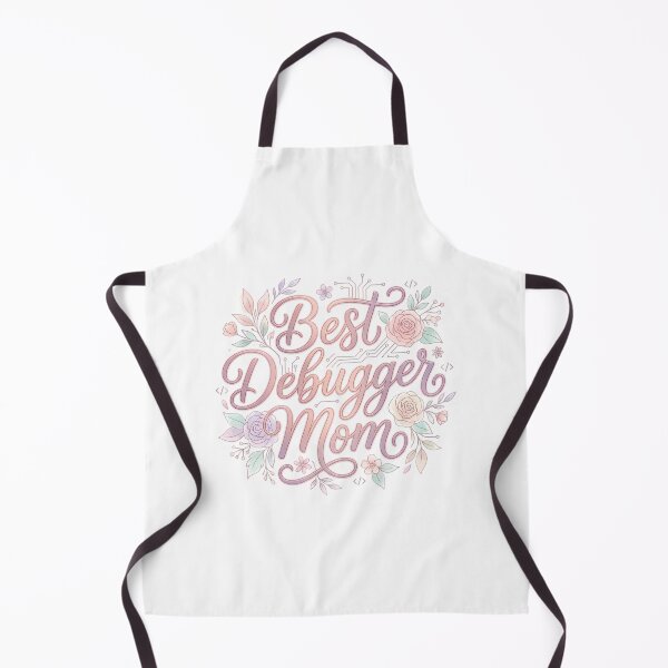 Item preview, Best Debugger Mom Elegant Floral Wreath Script Typography designed and sold by chattsuede.
