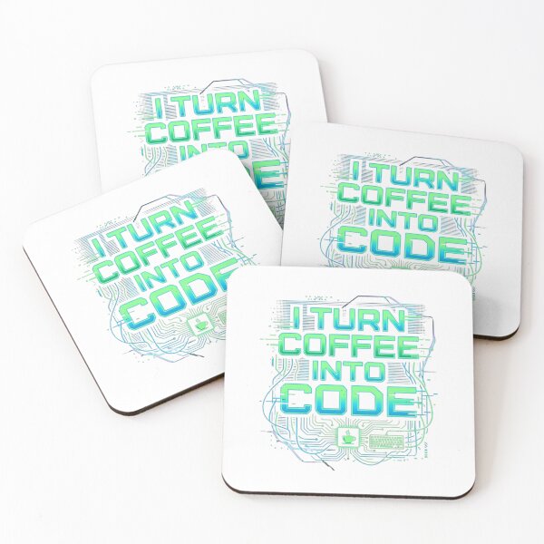 Item preview, Funny Programmer Coffee Code cyberpunk glitch neon designed and sold by chattsuede.