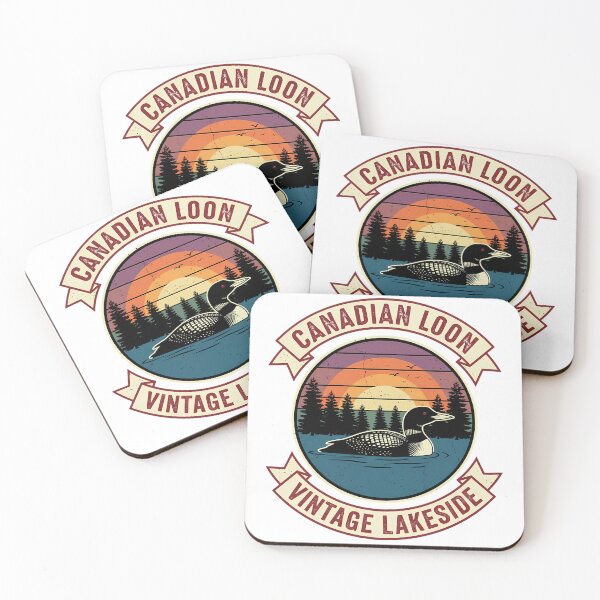Item preview, Vintage Canadian Loon Lakeside Retro Emblem Nature Aesthetic designed and sold by chattsuede.