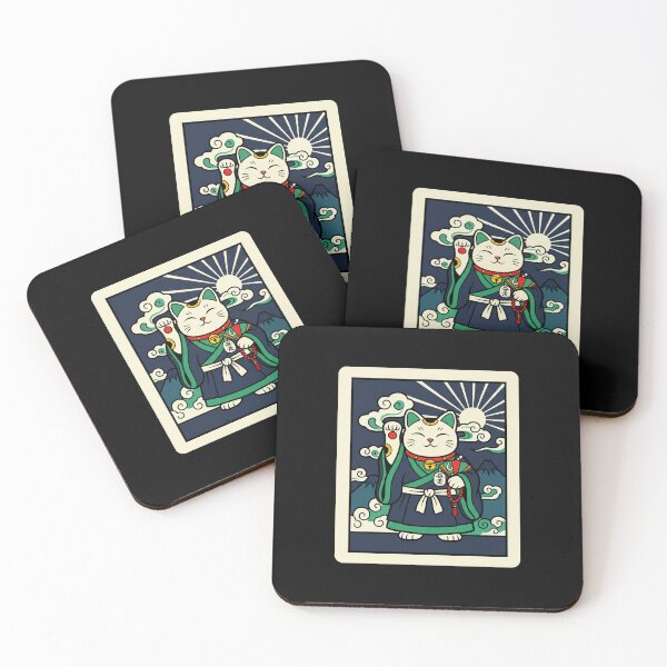 Item preview, White Maneki Neko Navy Lucky Cat Japanese designed and sold by JordynLadukeg65.