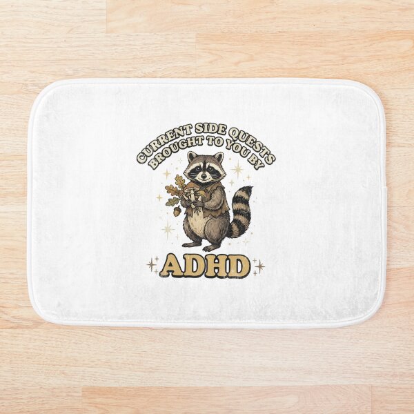 Artikelvorschau, ADHS-Nebenquest Waschbär Vintage Distressed Verspielter Cartoon entworfen und verkauft von chattsuede.