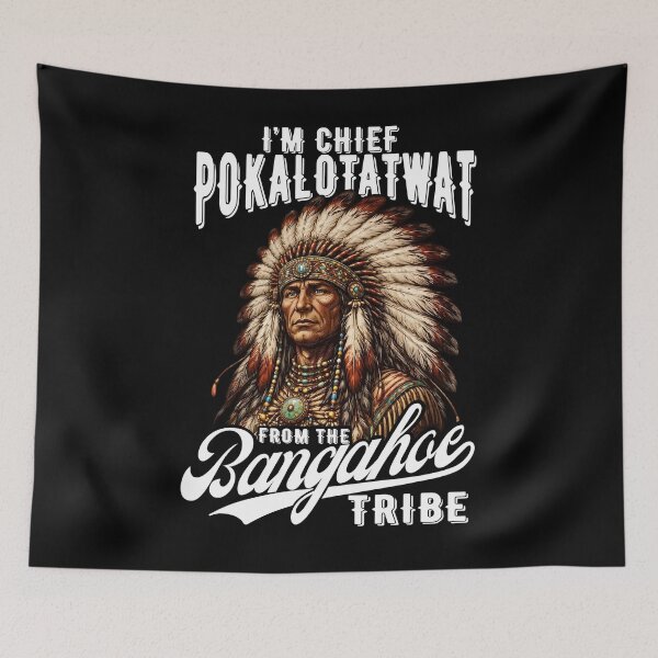 Item preview, I'm Chief Pokalotatwat from The Tribe Indigenous Native designed and sold by tigger shop.