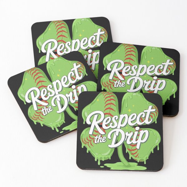 Item preview, Respect the Drip Baseball Patrick's Day Shamrock designed and sold by KIROSALS.