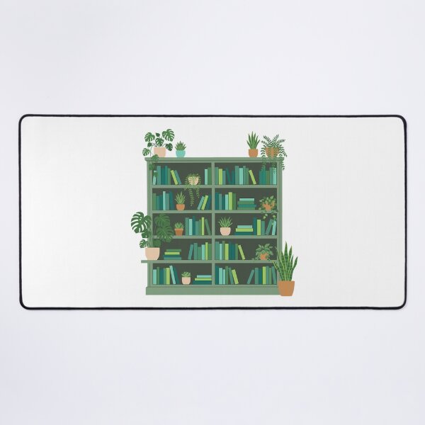 Aperçu de l'œuvre Bibliothèque botanique verte, illustration botanique minimaliste vectorielle plate créée et vendue par chattsuede.