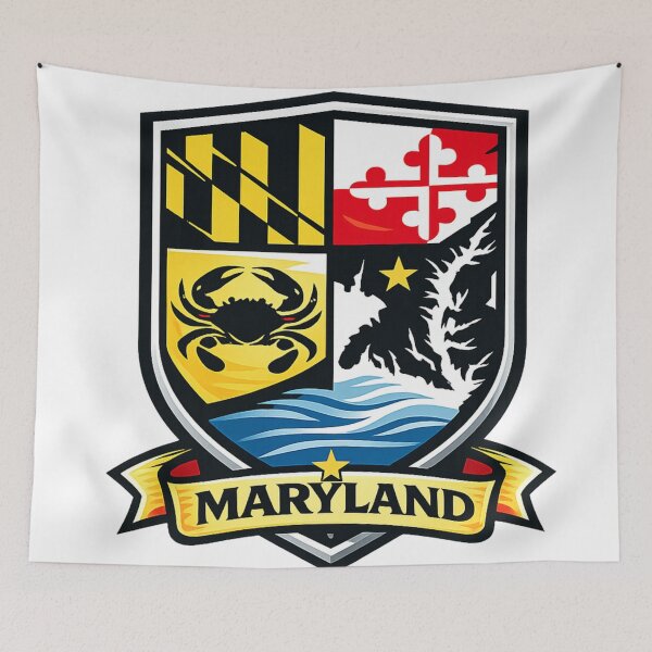 Item preview, Maryland Heritage Shield designed and sold by LizzyLooDoo Designs.