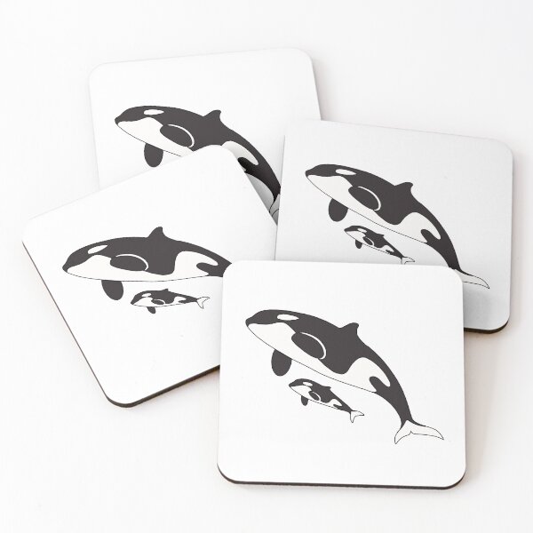 Item preview, Orca and Baby  designed and sold by melthemoose.