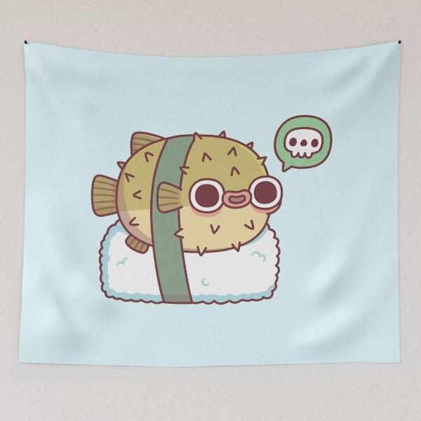 Item preview, Cute Pufferfish Sushi Letting You Know Its Toxic designed and sold by rustydoodle.