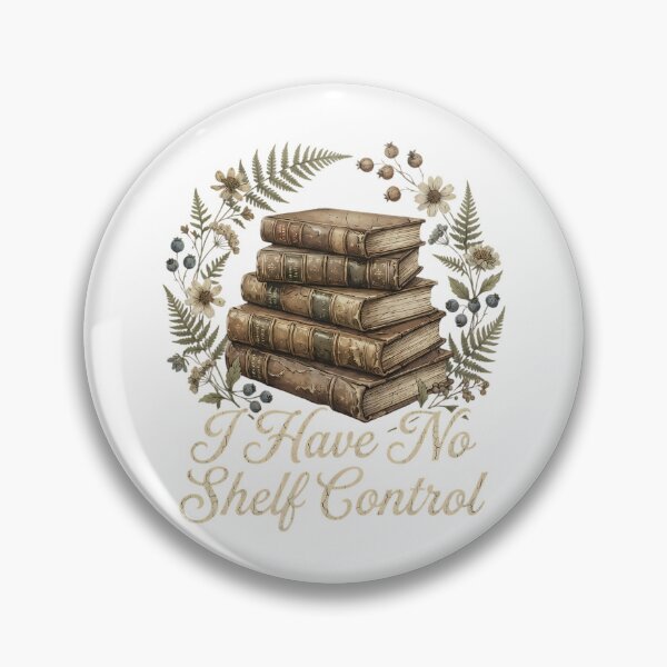 Item preview, I Have No Shelf Control botanical book vintage floral aesthetic cottagecore designed and sold by chattsuede.