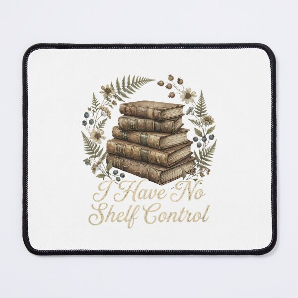 Item preview, I Have No Shelf Control botanical book vintage floral aesthetic cottagecore designed and sold by chattsuede.