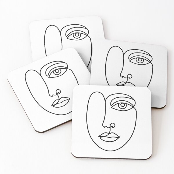 Item preview, Minimalist Abstract Face Line Art Modern Minimalist Drawing designed and sold by chattsuede.