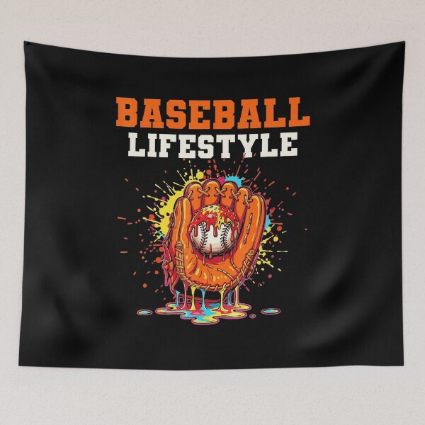 Item preview, BASEBALL LIFESTYLE Ice Cream Drip Glove  designed and sold by miaa-artistshop.