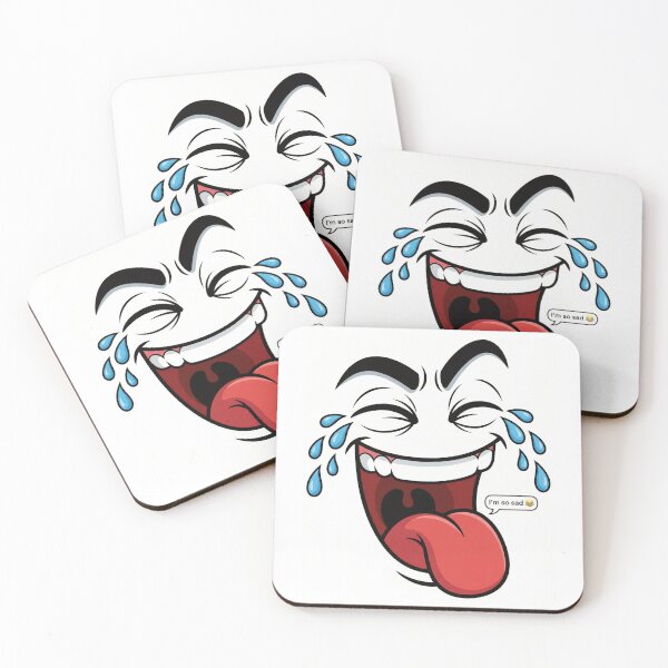 Item preview, Sarcastic Crying Laughing I'm So Sad Face designed and sold by DGtaLrtcom.