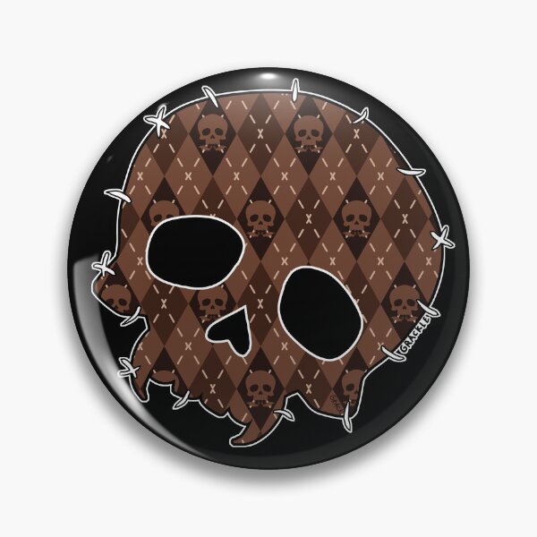 Item preview, Brown Skull Argyle designed and sold by JanGrackle.