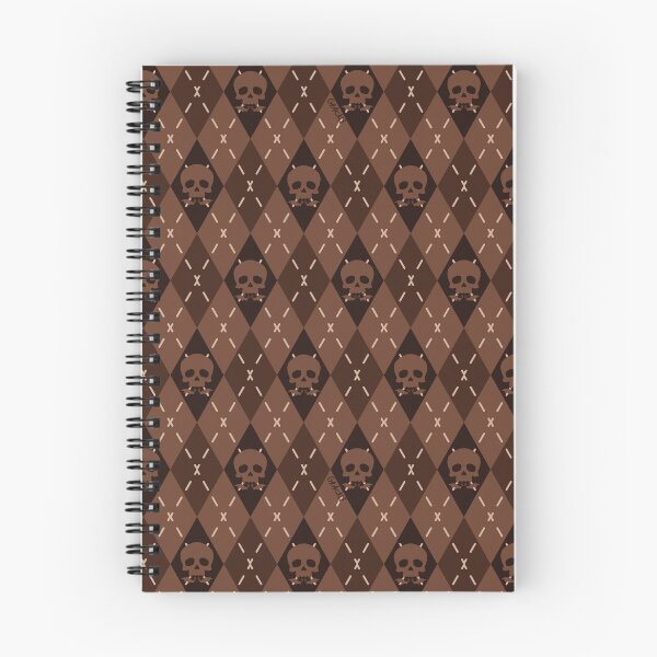 Item preview, Brown Skull Argyle designed and sold by JanGrackle.
