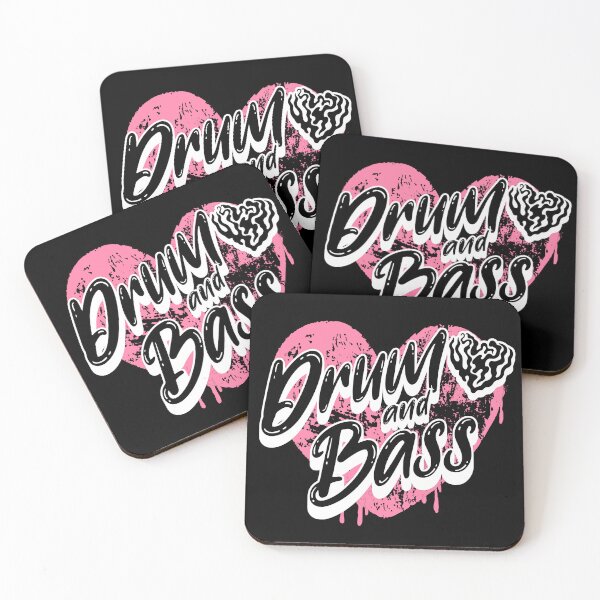 Item preview, DRUM AND BASS  - Heart Paint (White)  designed and sold by Discothreadz.