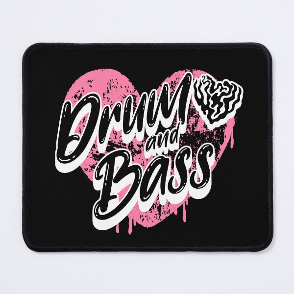 Item preview, DRUM AND BASS - Heart Paint (White) designed and sold by Discothreadz.