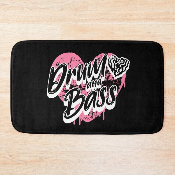 Item preview, DRUM AND BASS  - Heart Paint (White)  designed and sold by Discothreadz.