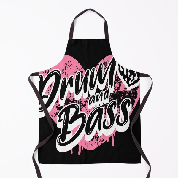 Item preview, DRUM AND BASS - Heart Paint (White) designed and sold by Discothreadz.