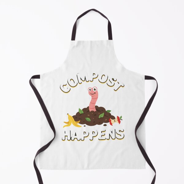 Item preview, Compost Happens Funny Gardening Cute Worm Cartoon designed and sold by chattsuede.