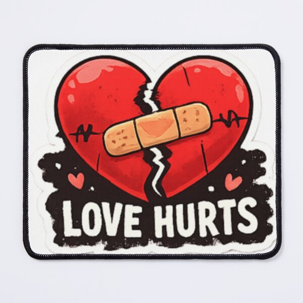 Item preview, Love Hurts – Broken Heart Valentine Illustration designed and sold by sosservice.
