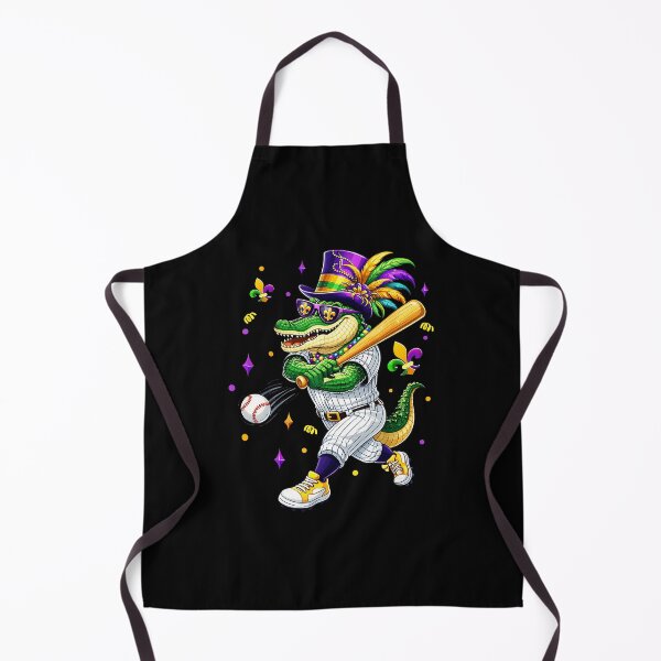 Item preview, Alligator Baseball Player Mardi Gras Carnival designed and sold by miaa-artistshop.