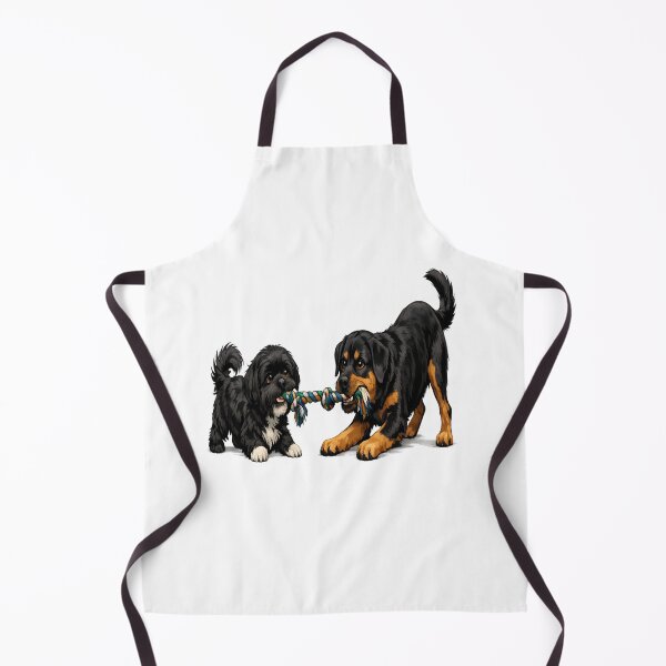 Item preview, Cute Dog Tug of War T-Shirt | Shih Tzu and Labrador Rottweiler Mix Playing | Dog Best Friends Graphic Tee | Pet Lover Gift designed and sold by Olivellaco.