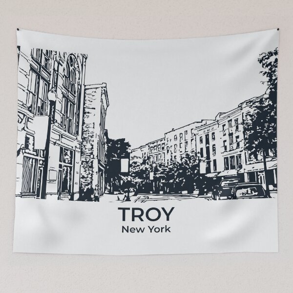 Item preview, Troy - New York designed and sold by Lakeric Cityscapes.