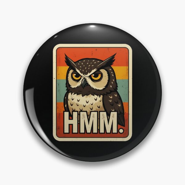 Item preview, HMM. Owl Illustration Thoughtful Attitude designed and sold by JEFDodsonArt.