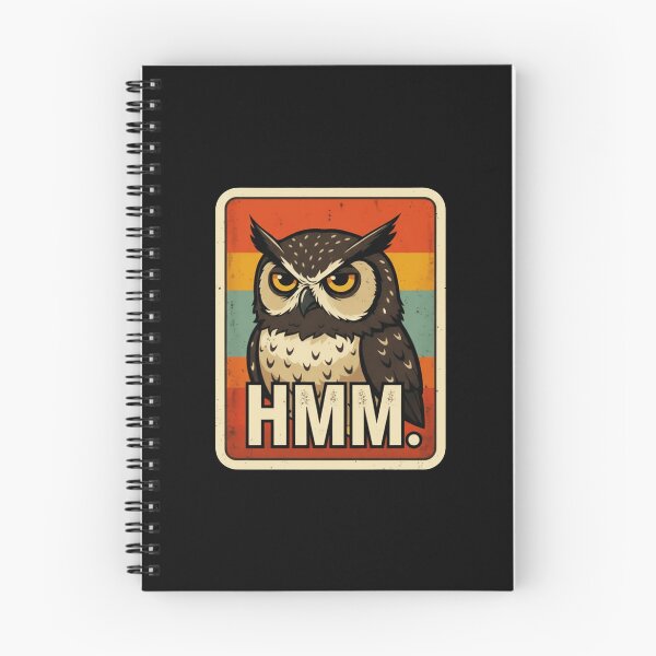 Item preview, HMM. Owl Illustration Thoughtful Attitude designed and sold by JEFDodsonArt.