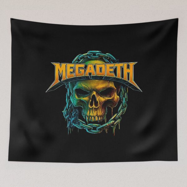 Item preview, Megadeth Skull With Chains Heavy Metal Artwork designed and sold by TheFluffyDress.