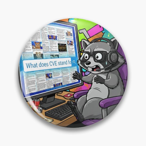 Item preview, Funny Cyber Security Raccoon designed and sold by PiesPrintsUS.