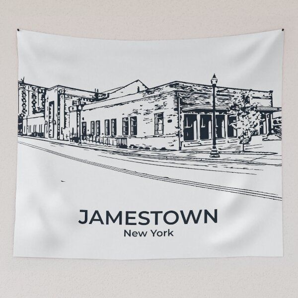 Item preview, Jamestown - New York designed and sold by Lakeric Cityscapes.